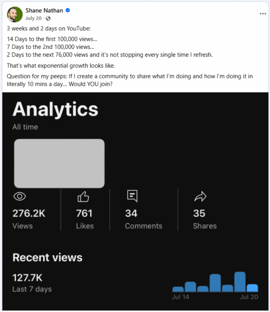 Email list growth from faceless AI-generated YouTube traffic