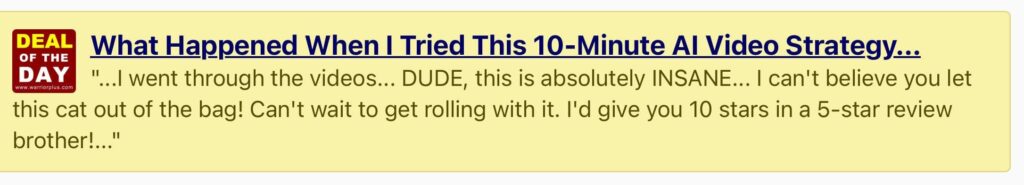 Invisible Traffic System dashboard showing video creation tools